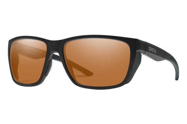 Smith Longfin Sunglasses ChromaPop Polarized in Matte Black with Copper